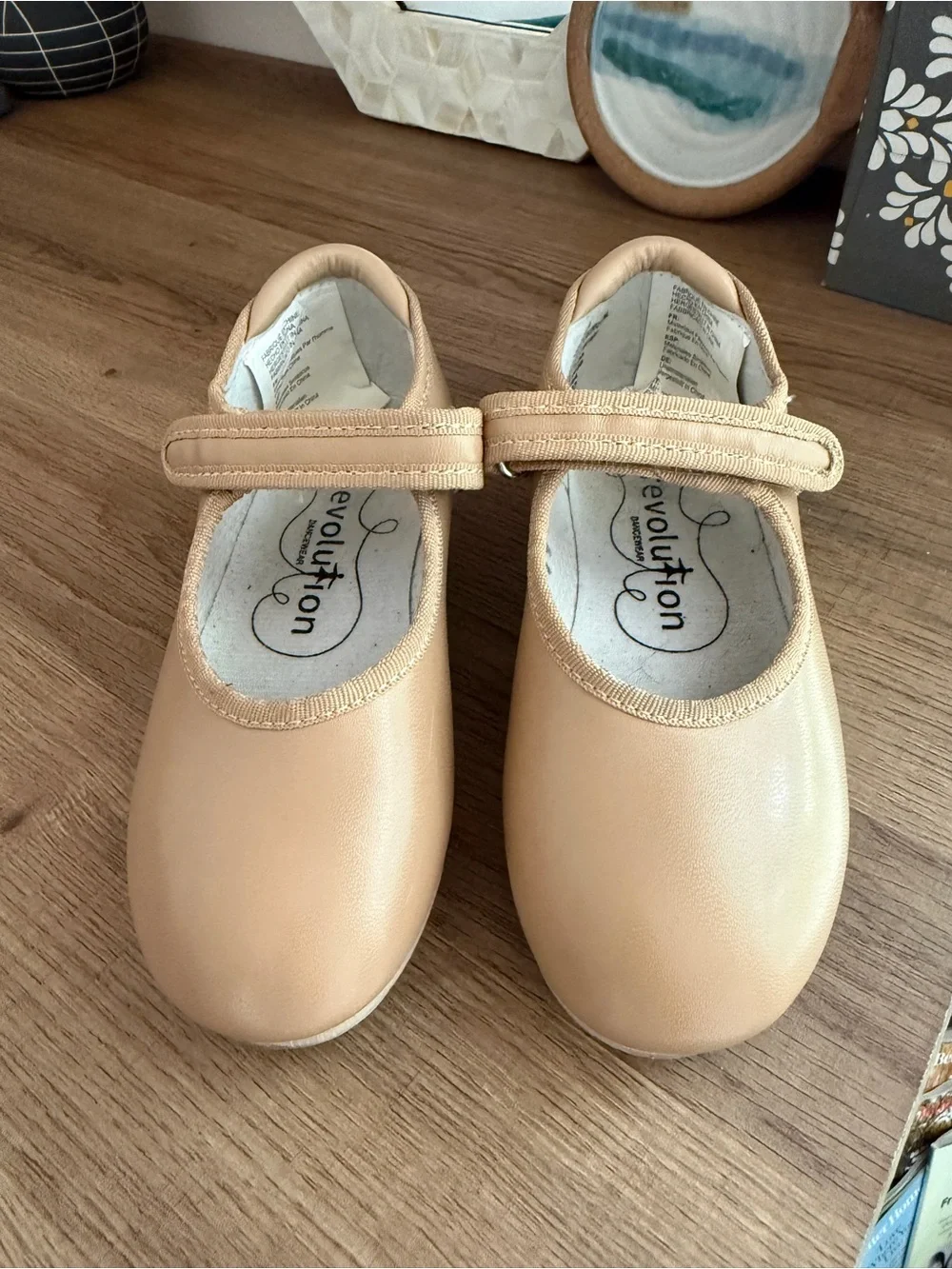 Revolution Girls' Dark Tan Tap Shoes - 13C